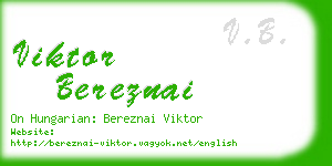 viktor bereznai business card